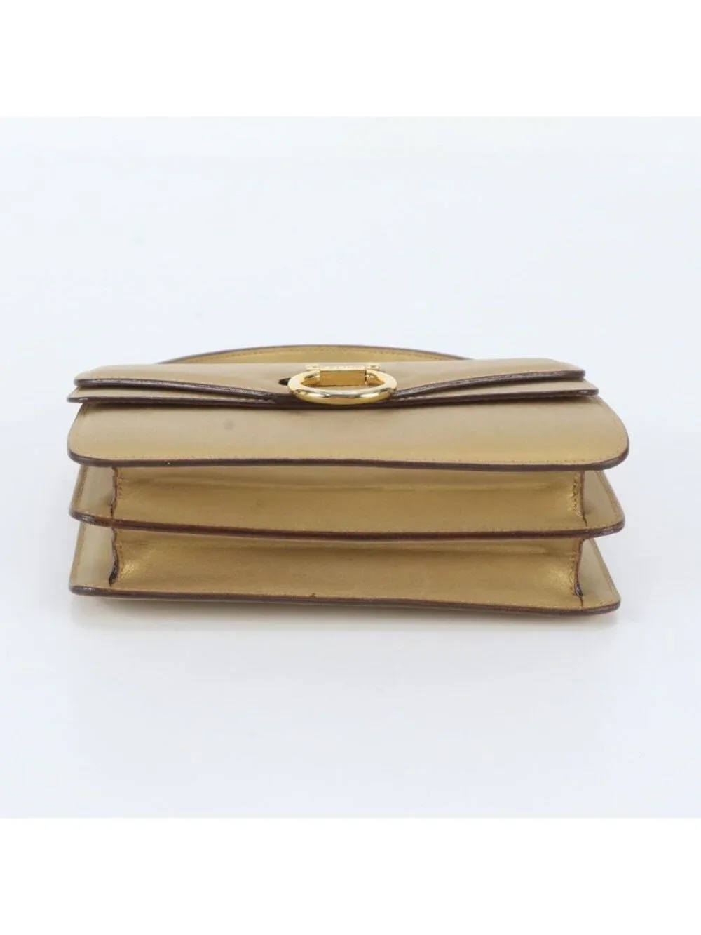 Celine Vintage Leather Handbag Gold